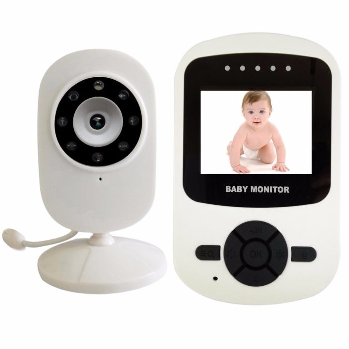 Babykam beb monitor inal mbrico monitores de 2 4 pulgadas LCD IR noche visi n 3