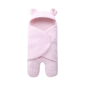 Arrullo de lana de coral en forma de oso para bebés recién nacidos para invierno (Varios colores disponibles) - Imagen 4