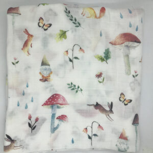 Muselina para bebe de fibra de bambú y algodón con dibujos y colores con tamaño 120 x 120 cm (varios colores) - Imagen 17