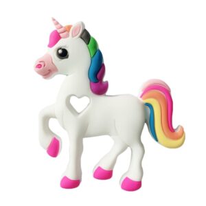 Mordedores para bebe de silicona en forma de animales para masticar (Unicornio, Buho y Donut Rosquilla - Varios colores disponibles) - Imagen 4
