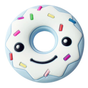 Mordedores para bebe de silicona en forma de animales para masticar (Unicornio, Buho y Donut Rosquilla - Varios colores disponibles) - Imagen 2