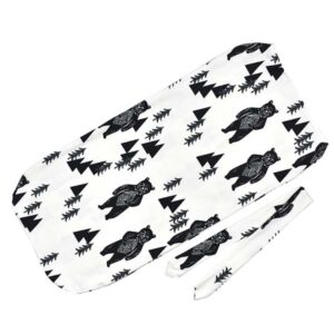 Muselina manta para bebe recien nacido (Osos, Flores y Piñas - Varios colores) - Imagen 5