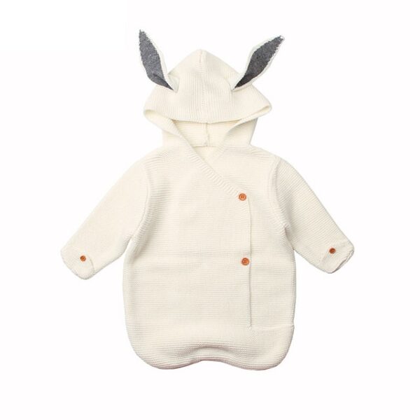 Saco de dormir para bebe para primavera-otoño en forma de conejo adorable