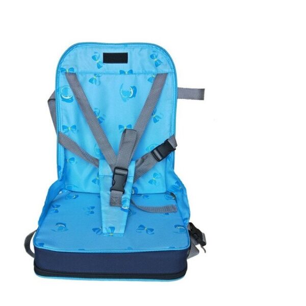 Trona portatil bebe color azul con anclaje