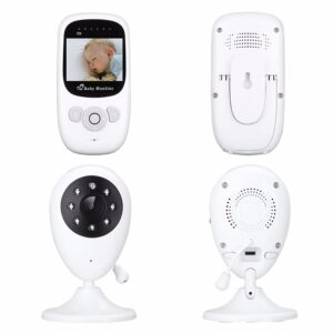 Vigilabebes con audio, cámara 2,4 pulgadas y pantalla LCD IR de visión nocturna y control de temperatura - Imagen 2