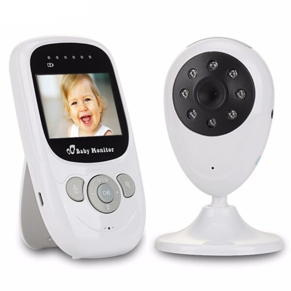 Vigilabebes con audio, cámara 2,4 pulgadas y pantalla LCD IR de visión nocturna y control de temperatura