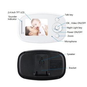 Babykam babyfoon C mara 2 4 monitor del beb audio zoom ir Night Light Vision Lullaby 2