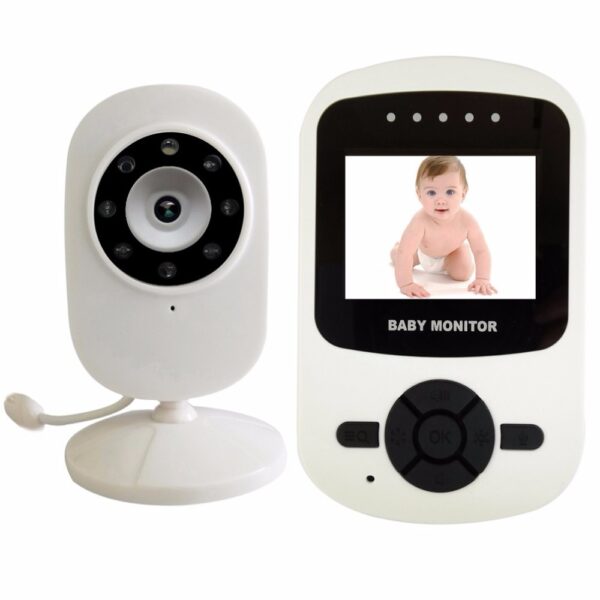 Vigilabebes Inalámbrico de 2,4 pulgadas LCD IR con Zoom 2X visión noche y control de temperatura
