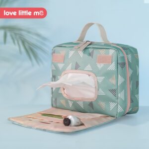 Neceser impermeable portapañales de bebe portatil con varios compartimentos (disponible en varios colores) - Imagen 2