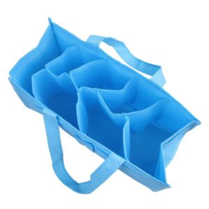 Bolsa portátil plegable con asas de algodón multifuncional para mamá (varios colores) - Imagen 6