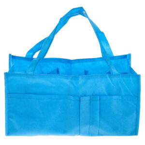 Bolsa portátil plegable con asas de algodón multifuncional para mamá (varios colores) - Imagen 7