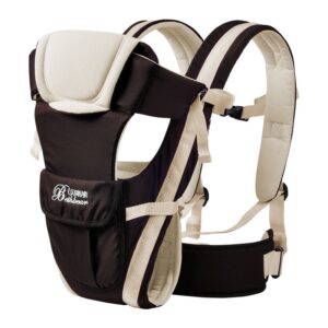 Portabebes forma canguo de  0-30 meses con diseño ergonómico y mochila con cierre frontal multifuncional (varios colores) - Imagen 2