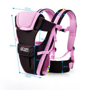 Portabebes forma canguo de  0-30 meses con diseño ergonómico y mochila con cierre frontal multifuncional (varios colores) - Imagen 4