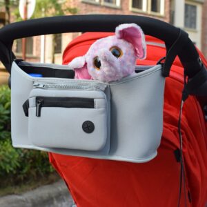 Bolso para cochecito de bebé con compartimento para pañal, biberón y accesorios de viaje - Imagen 3