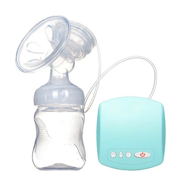 Extractor de leche materna eléctrico color azul turquesa