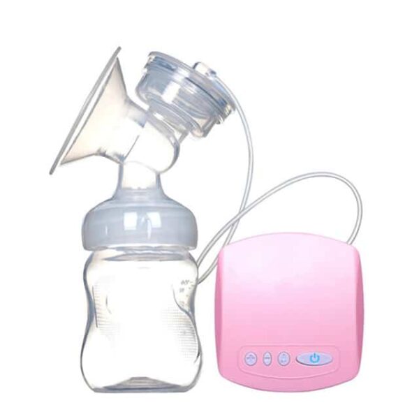 Extractor de leche materna eléctrico color rosa