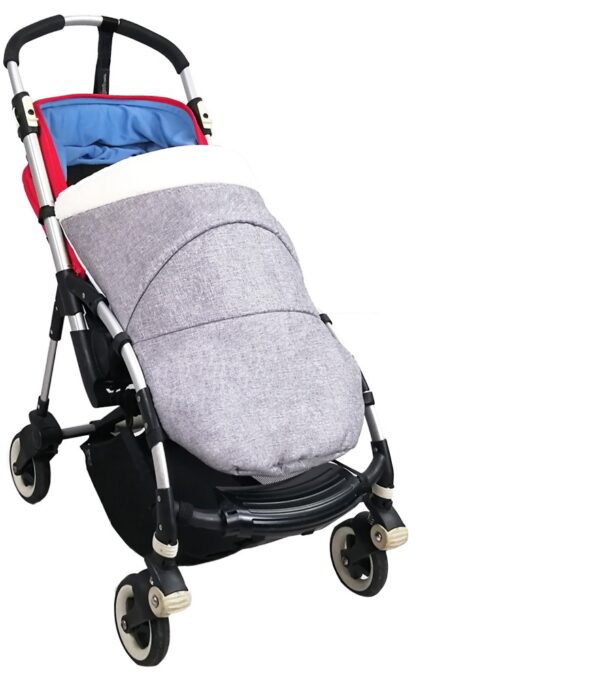Capucha cochecito para invierno a prueba de viento color gris tipo Bugaboo