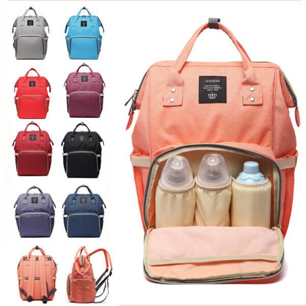 Bolsa de maternidad portapañales de gran capacidad  para viaje para cuidado del bebe