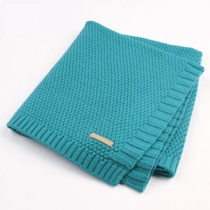 Manta para bebe de algodón orgánico de 100 x 80 cm para cama o cuna de bebe (varios colores) - Imagen 10