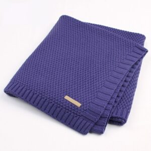 Manta para bebe de algodón orgánico de 100 x 80 cm para cama o cuna de bebe (varios colores) - Imagen 20