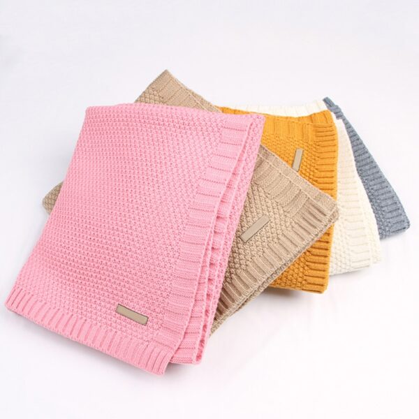 Manta para bebe de algodón orgánico de 100 x 80 cm para cama o cuna de bebe (varios colores)