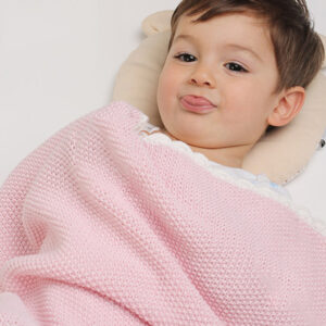 Manta para bebe de algodón orgánico de 100 x 80 cm para cama o cuna de bebe (varios colores) - Imagen 2