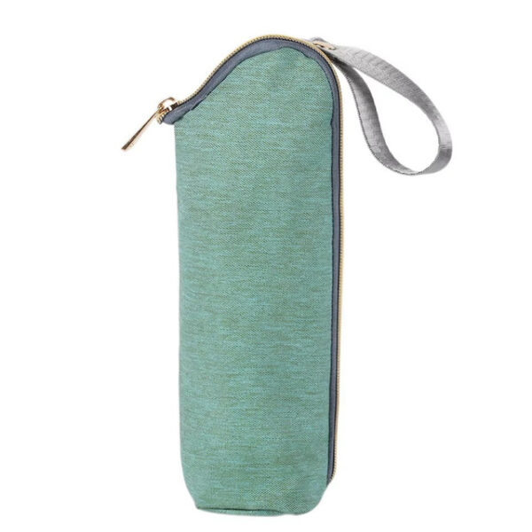 Funda portabiberones con aislamiento térmico color verde
