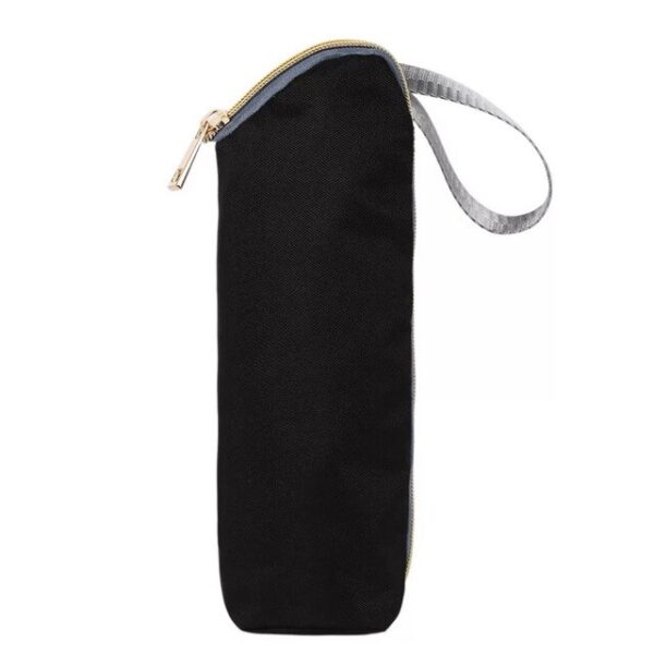 Funda portabiberones con aislamiento térmico color negro