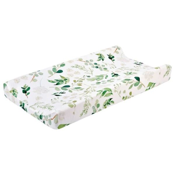 Funda cambiador bebe blanco floral