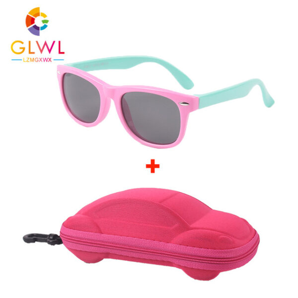Gafas de sol polarizadas para bebe color rosa y azul celeste basic