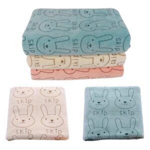 Manta de bebe de dibujos animados de conejos para cama (Varios colores) - Imagen 5