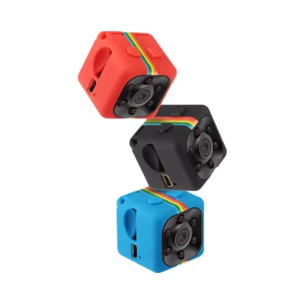 Mini cámara HD en forma de cubo cuadrado de visión nocturna con micrófono (varios colores)