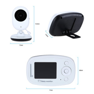 Vigilabebes BabyMonitor con pantalla TFT LCD de 2,4 GHz y cámara de visión nocturna por infrarrojos con modo conversación de dos vías - Imagen 3