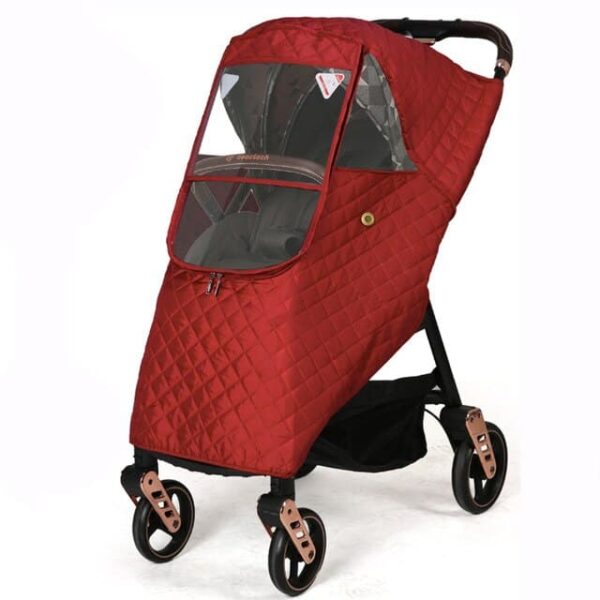 Capota impermeable con doble protección color rojo