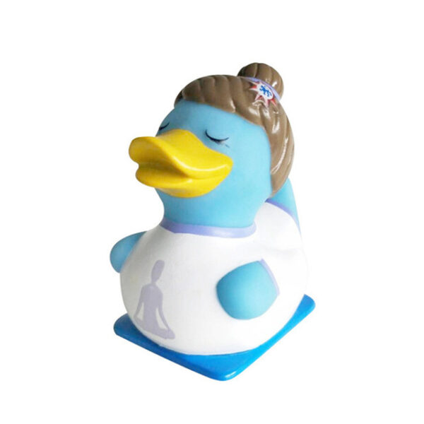 Patito de goma azul pitufo versión Yoga