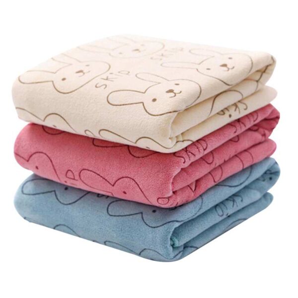 Manta de bebe de dibujos animados de conejos para cama (Varios colores)