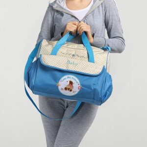 Bolso Maternidad multifunción organizador portapañales y cambiador con soporte para cochecito - Imagen 7