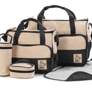 Bolsa de Maternidad para Bebe de 5 piezas con compartimento para pañales y soporte para cochecito - Imagen 4