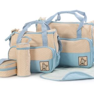 Bolsa de Maternidad para Bebe de 5 piezas con compartimento para pañales y soporte para cochecito - Imagen 5