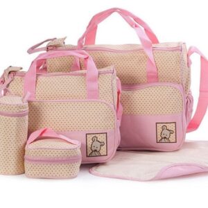 Bolsa de Maternidad para Bebe de 5 piezas con compartimento para pañales y soporte para cochecito - Imagen 11