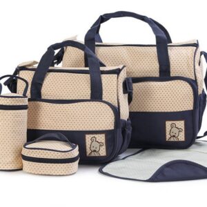 Bolsa de Maternidad para Bebe de 5 piezas con compartimento para pañales y soporte para cochecito - Imagen 6