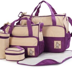 Bolsa de Maternidad para Bebe de 5 piezas con compartimento para pañales y soporte para cochecito - Imagen 12