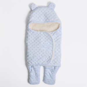 Arrullo de bebe en forma de manta de oso suave para recién nacidos para invierno (Varios colores disponibles) - Imagen 3