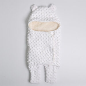 Manta de beb de lana beb reci n nacido Swaddle Wrap suave invierno ropa de