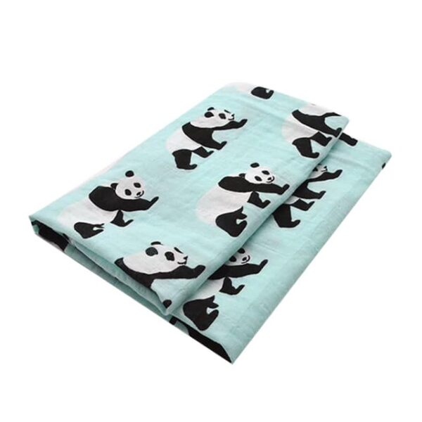 Manta algodón oso panda