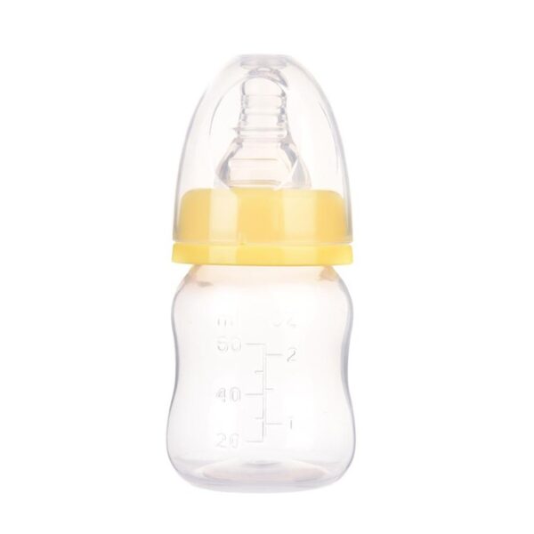 Mini biberón 60 ml color amarillo sin BPA