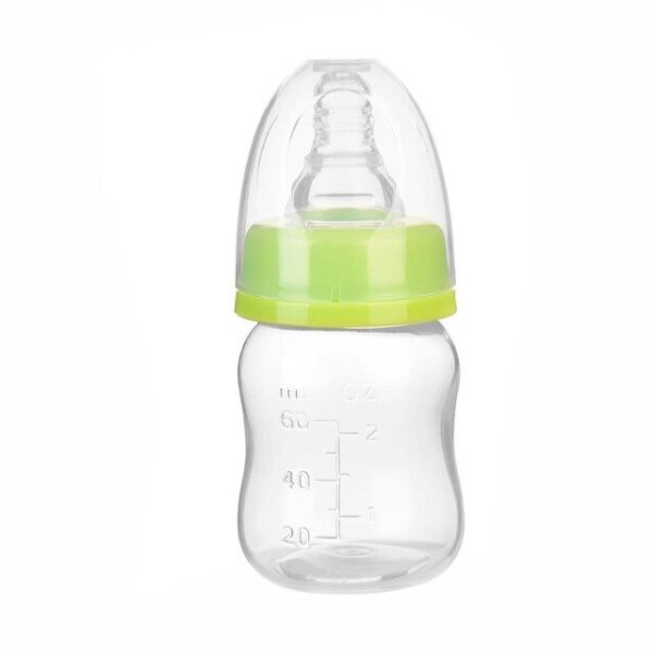 Mini biberón 60 ml color verde sin BPA