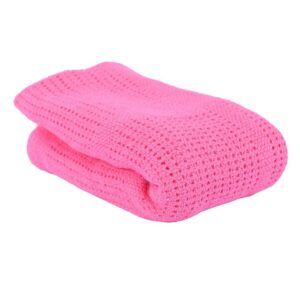 Manta de algodón de ganchillo suave para bebé recién nacido para verano (Varios Colores) - Imagen 2
