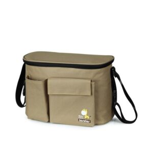 Bolso maternidad y neceser para cochecito con aislamiento térmico impermeable con compartimento para pañales y biberón - Imagen 3