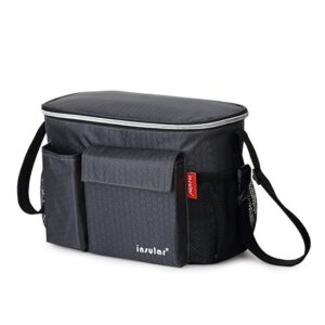 Bolso maternidad y neceser para cochecito con aislamiento térmico impermeable con compartimento para pañales y biberón - Imagen 13